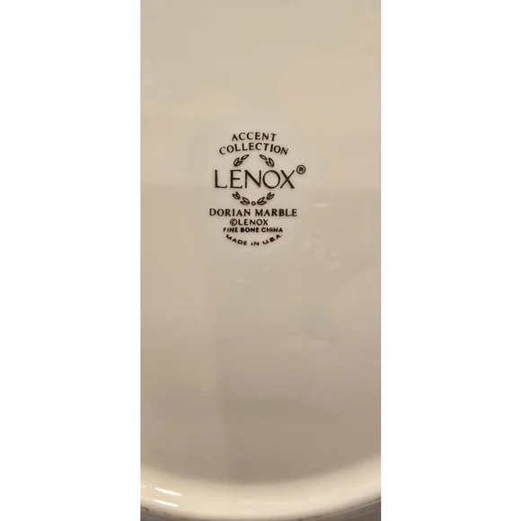 1997, Lenox Fine China "DORIAN MARBLE" Individual Salad Plate Accent Collection - Picture 6 of 6